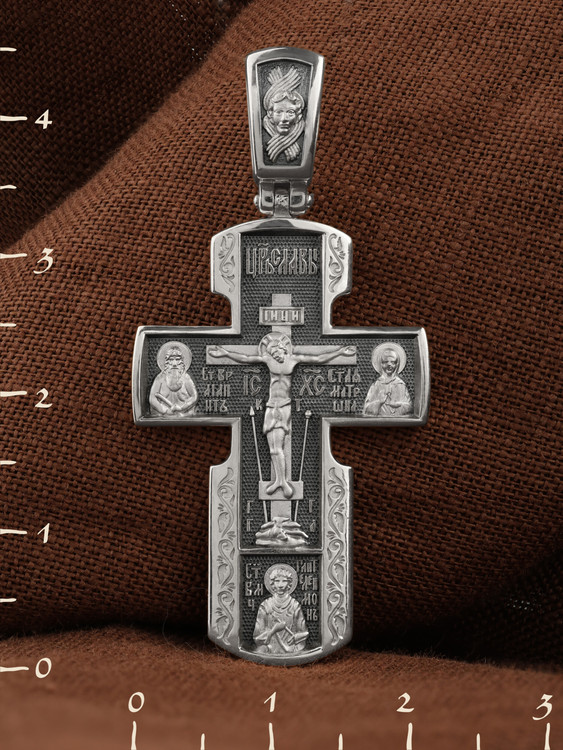 Крест из белого золота