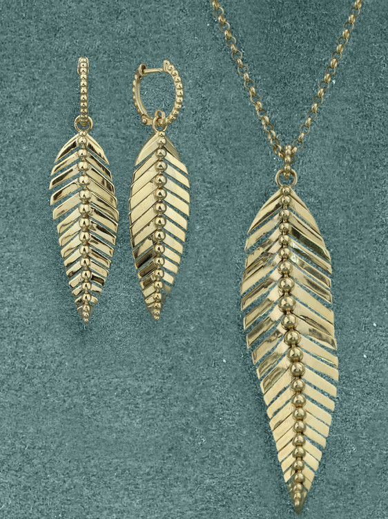 Колье из лимонного золота