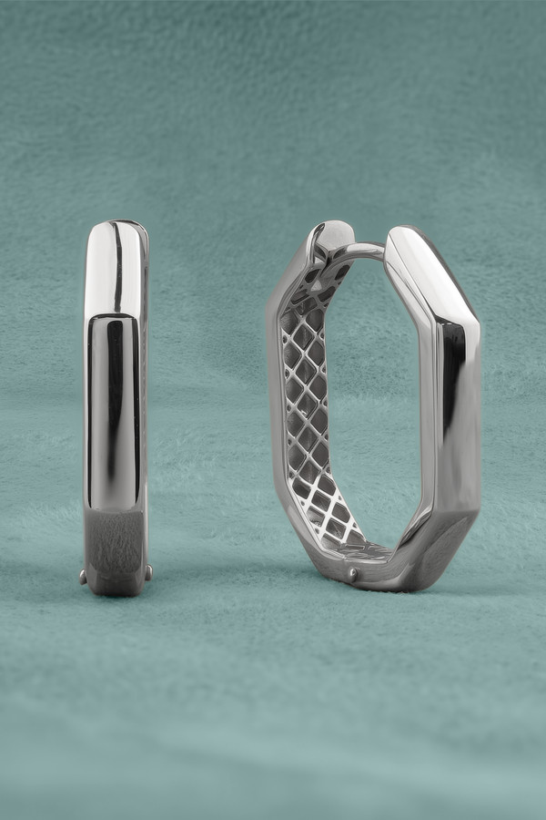 Серьги из белого золота