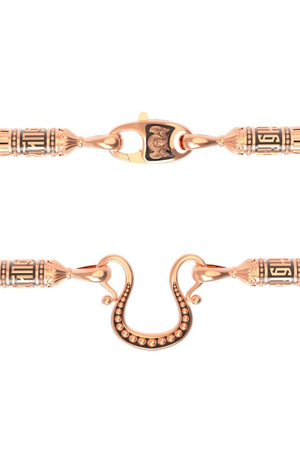 Шнурок кожаный из золота c кожаным шнурком