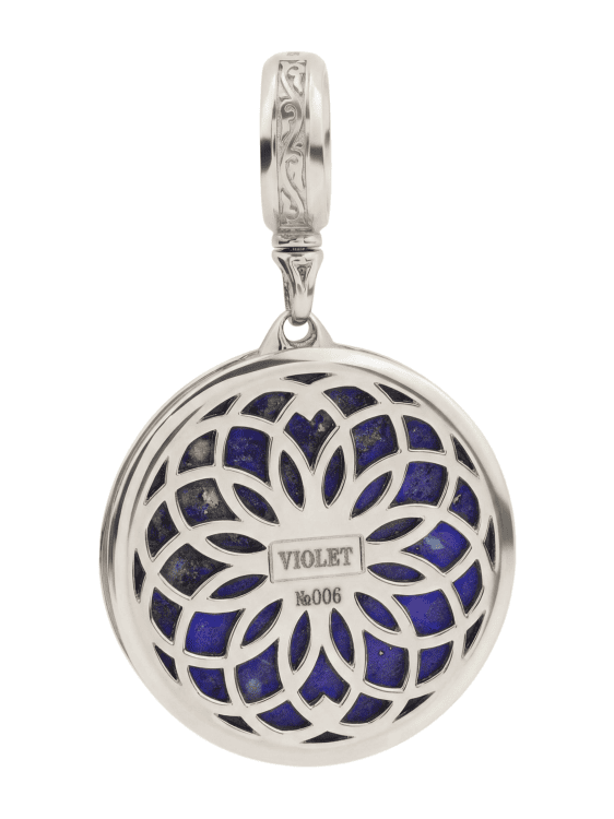Подвеска из белого золота c лазуритом