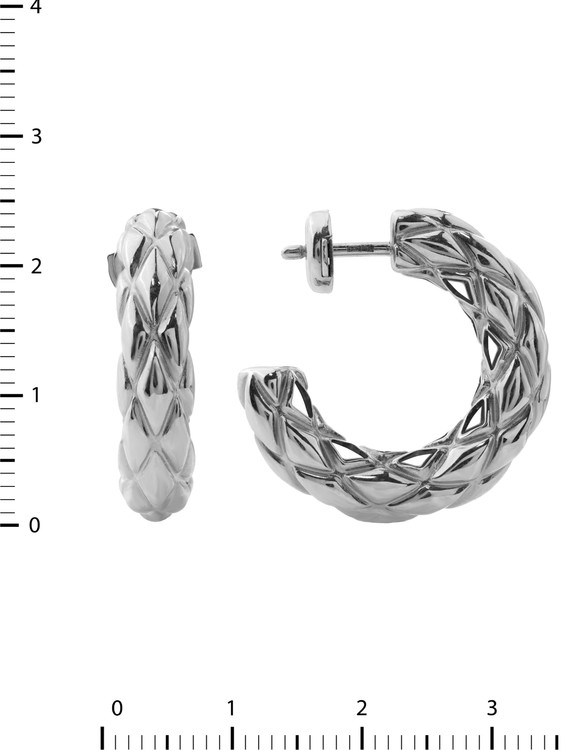 Серьги из белого золота