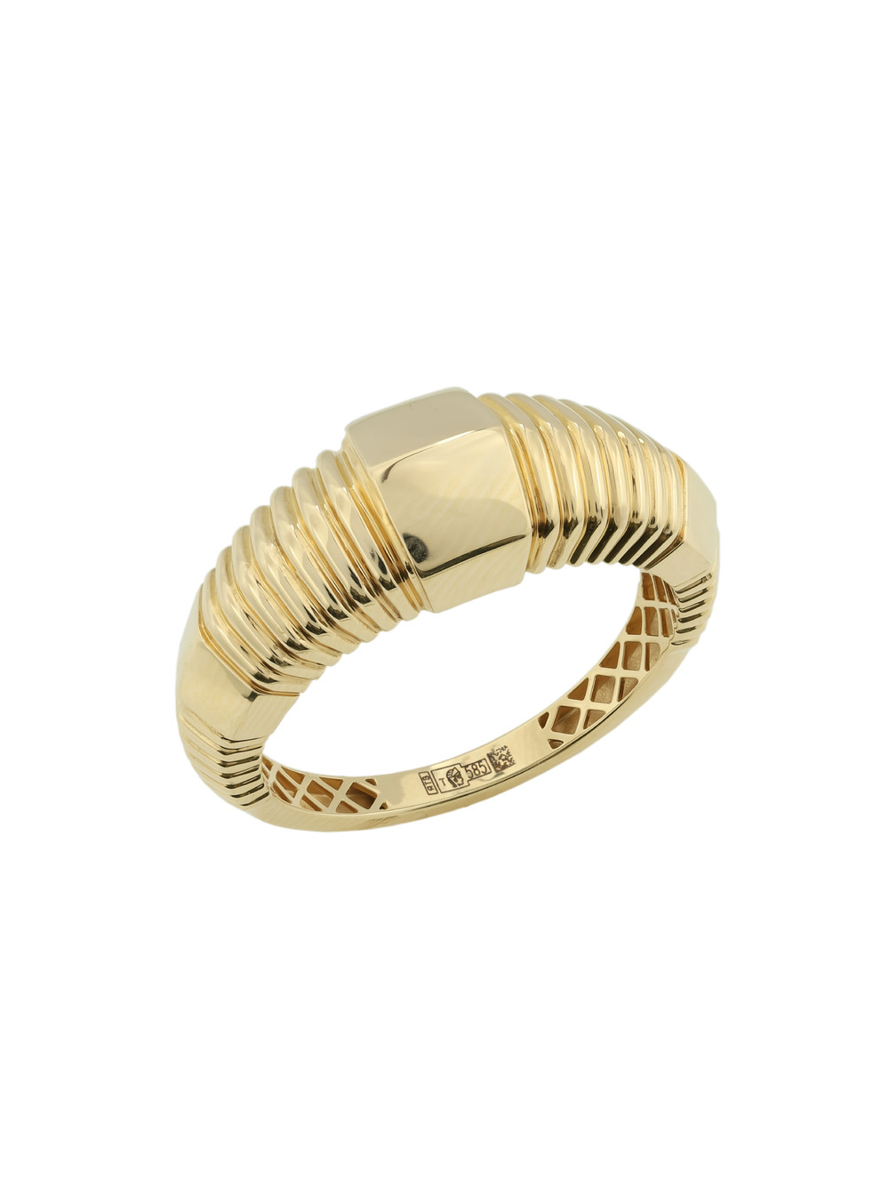 Кольцо из лимонного золота