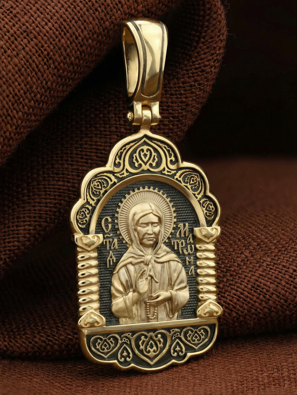 Образок из лимонного золота