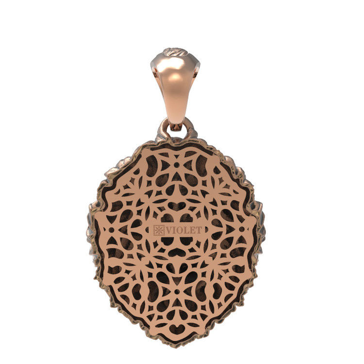 Подвеска из золота c эмаль