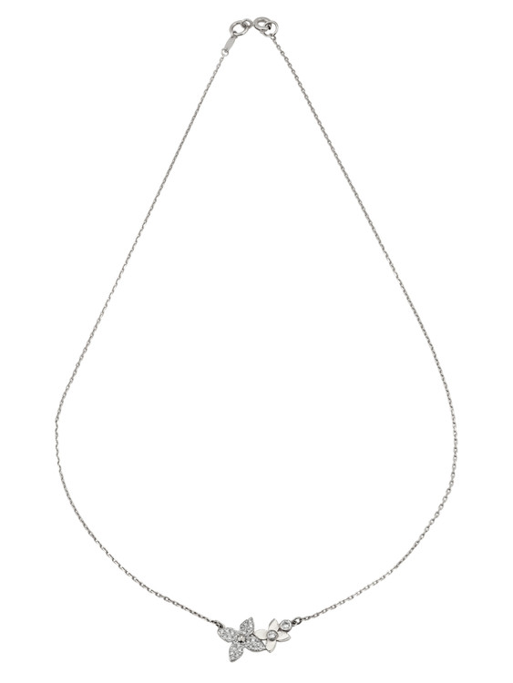 Колье из белого золота c бриллиантами