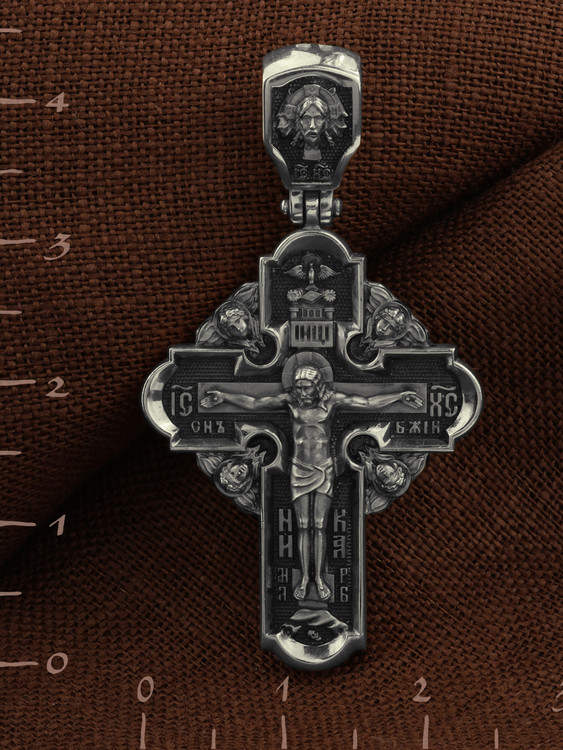 Крест из белого золота