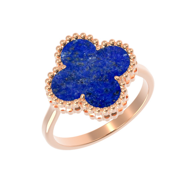 Кольцо из золота c лазуритом