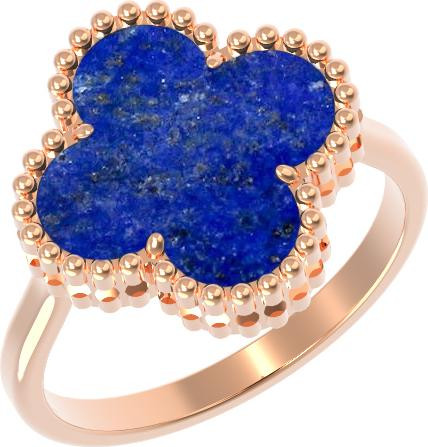 Кольцо из золота c лазуритом