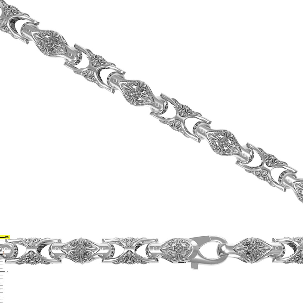 Цепь из белого золота