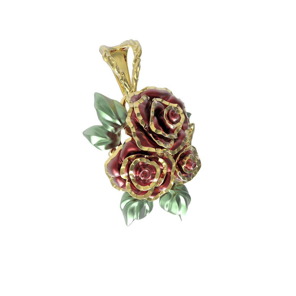 Подвеска из лимонного золота