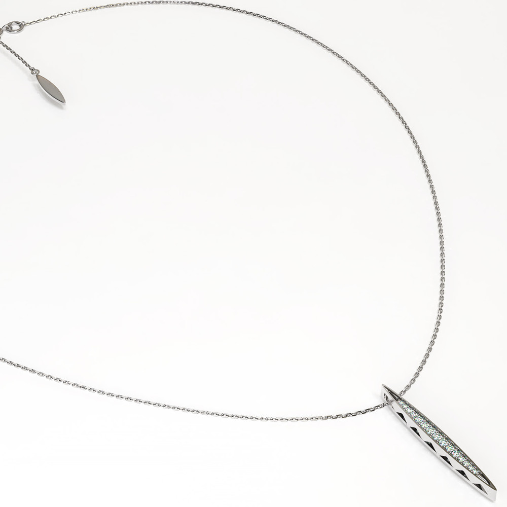 Колье из белого золота c бриллиантами