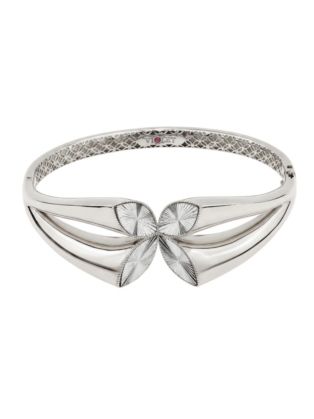 Браслет из белого золота c рубином