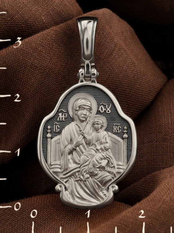 Образок из белого золота