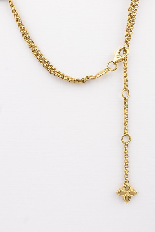 Колье из лимонного золота c бриллиантами и малахитом