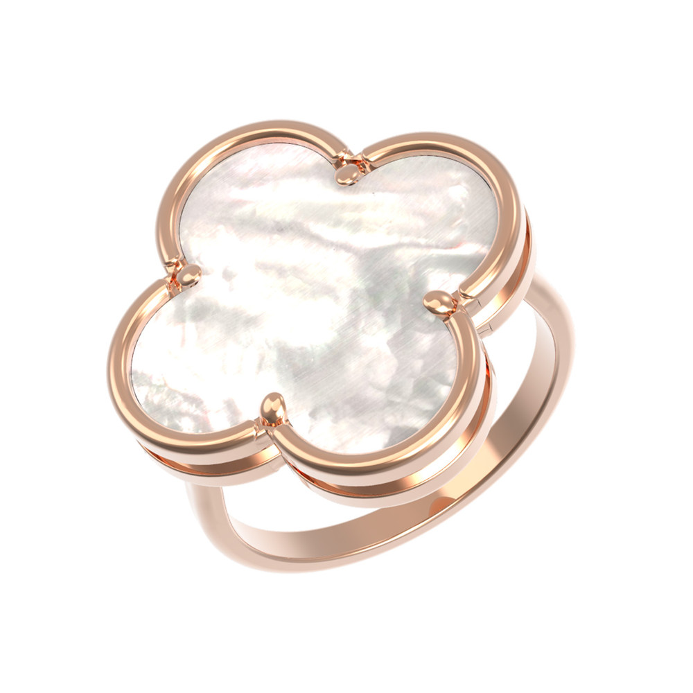 Кольцо из золота c перламутром