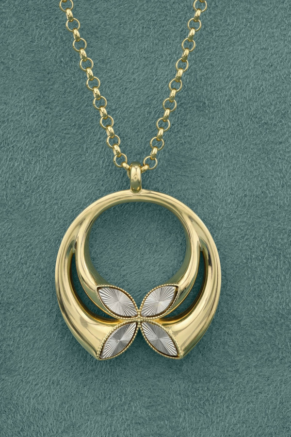 Колье из лимонного золота