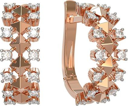 Серьги из золота c бриллиантами