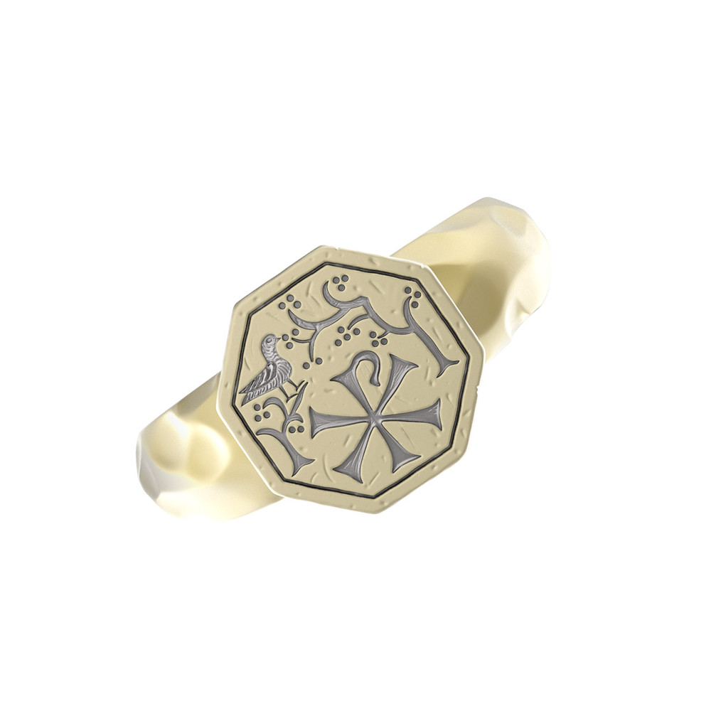 Кольцо из лимонного золота