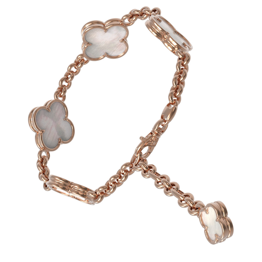 Браслет из золота c перламутром