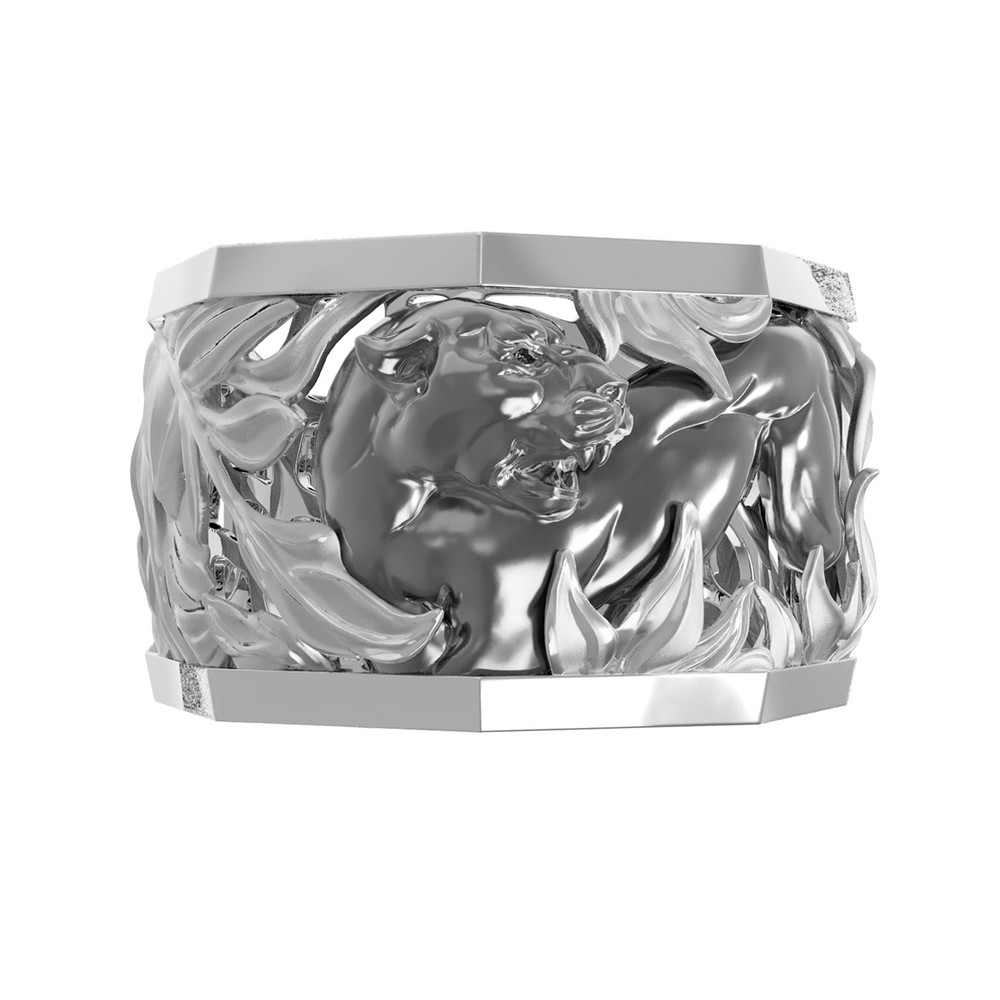 Кольцо из белого золота