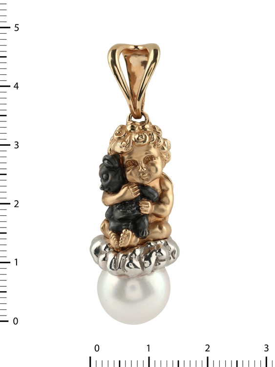 Подвеска из золота c жемчугом