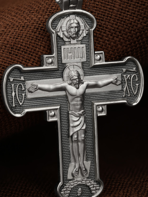 Крест из белого золота
