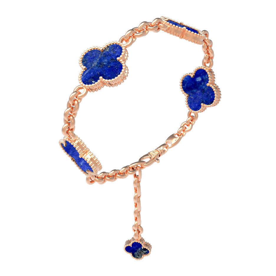 Браслет из золота c лазуритом