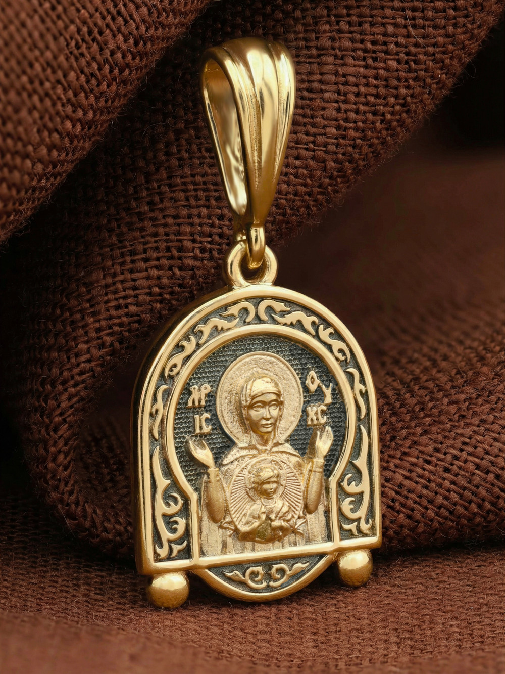 Образок из лимонного золота