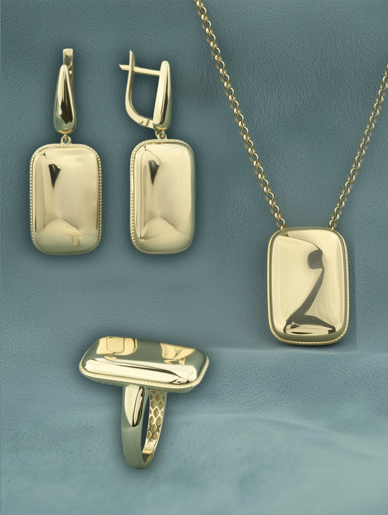 Кольцо из лимонного золота