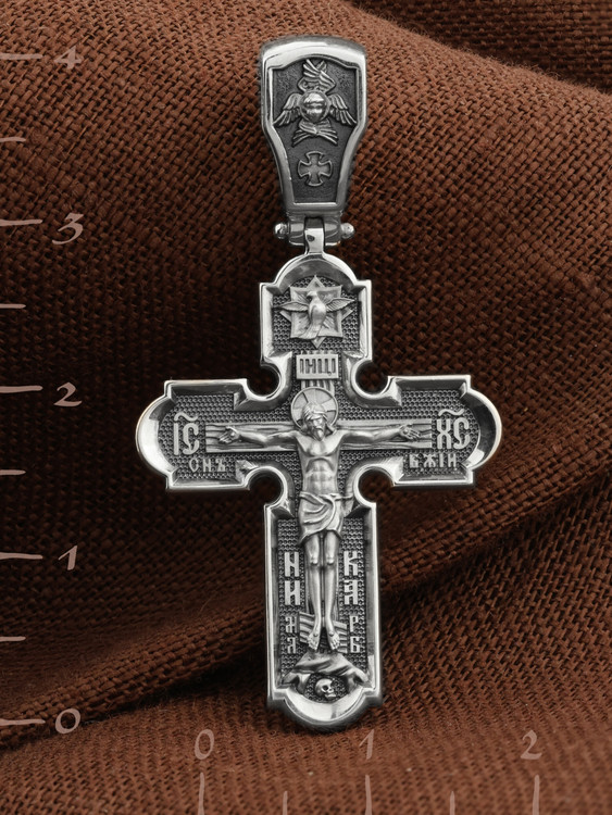 Крест из белого золота