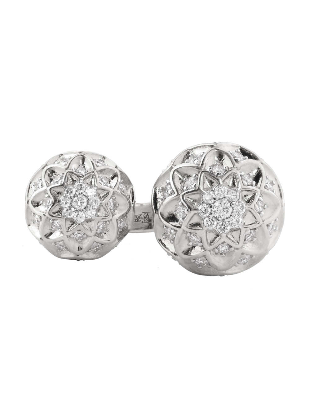 Кольцо из белого золота c бриллиантами