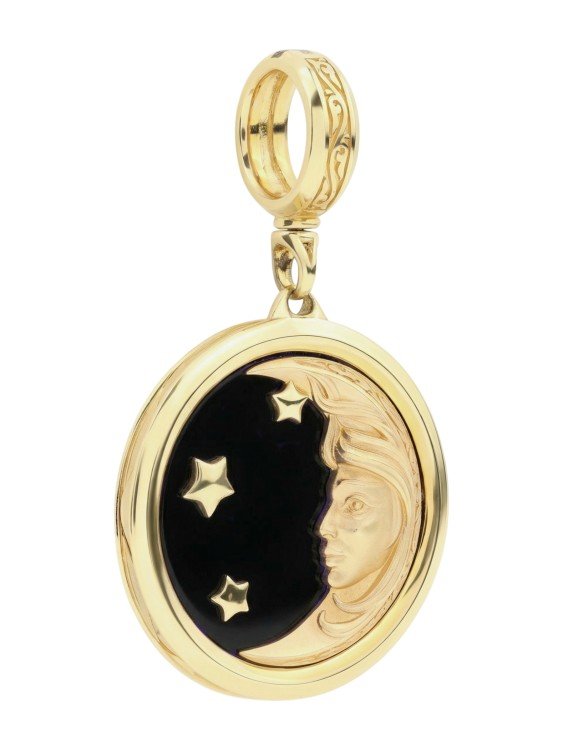 Подвеска из лимонного золота c ониксом