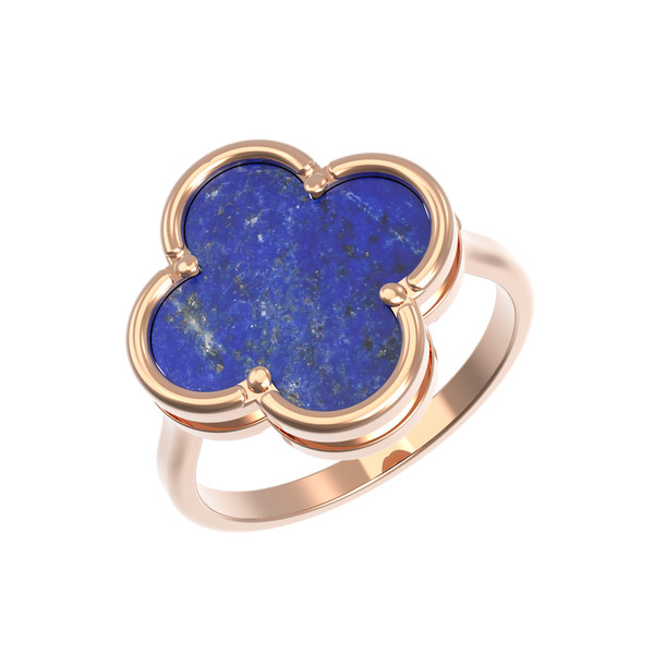 Кольцо из золота c лазуритом