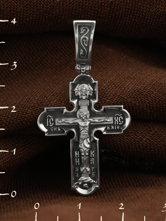 Крест из белого золота