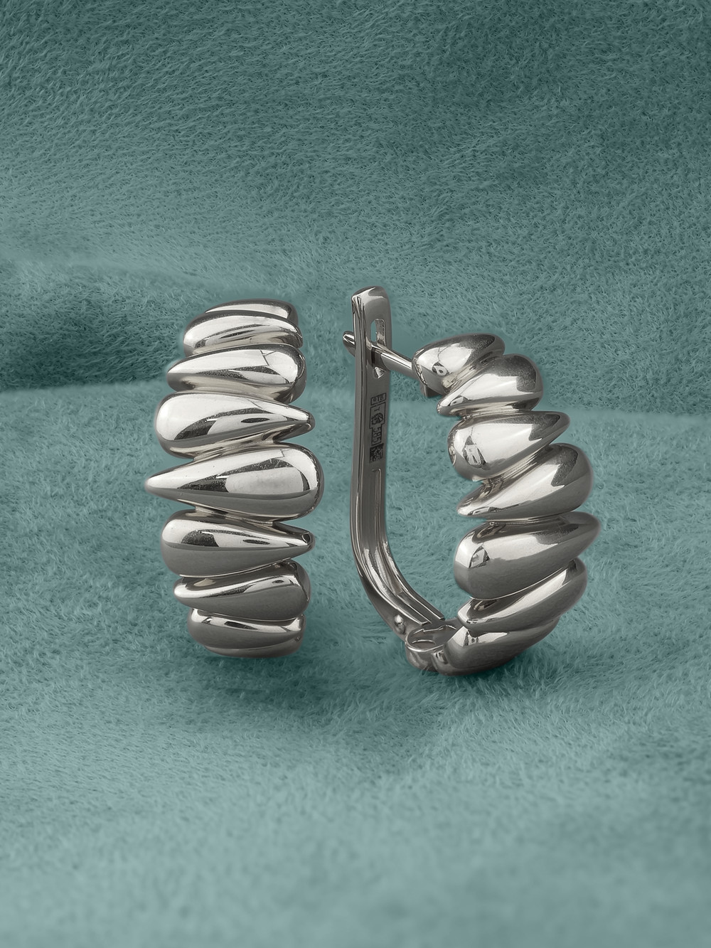 Серьги из белого золота