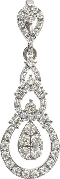 Подвеска из белого золота c бриллиантами