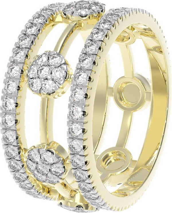 Подвеска из лимонного золота c бриллиантами