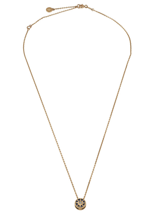 Колье из золота c бриллиантами и лазуритом