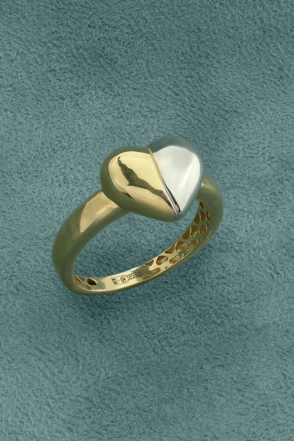 Кольцо из лимонного золота