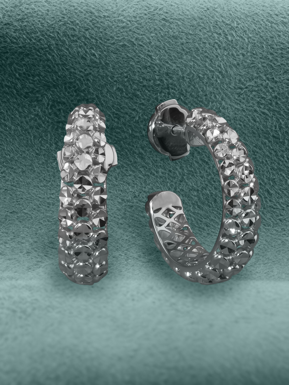 Серьги из белого золота