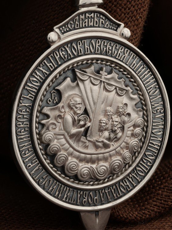 Образок из белого золота