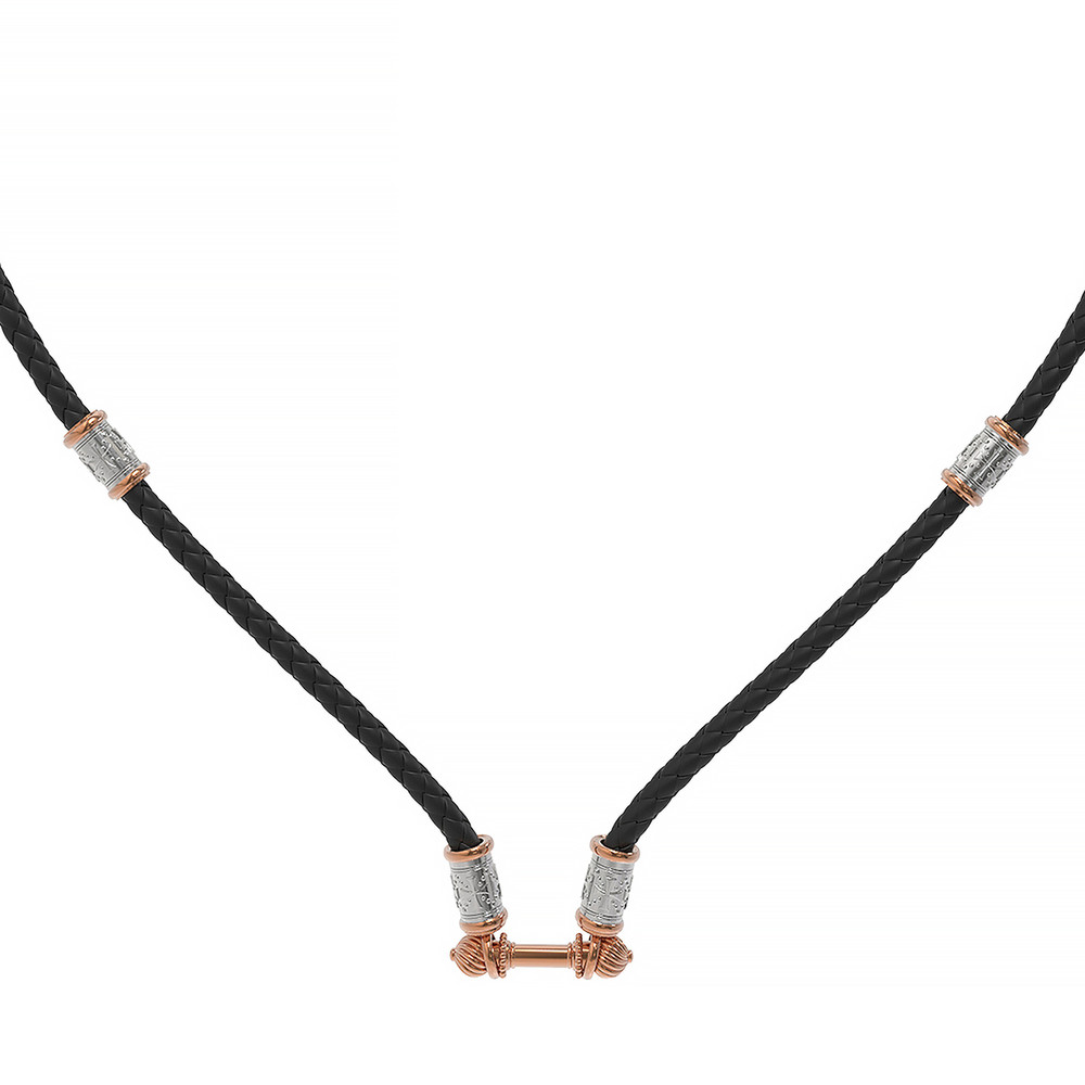 Шнурок кожаный из золота c кожаным шнурком