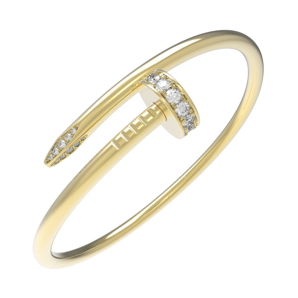 Браслет из лимонного золота c бриллиантами