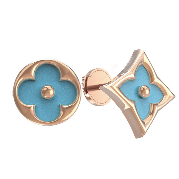 Серьги из золота c бирюзой