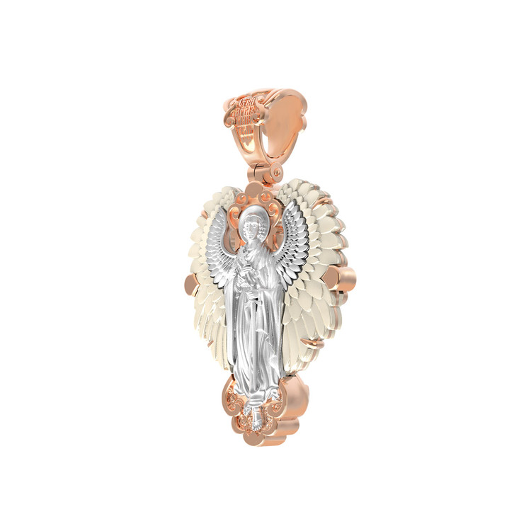 Крест из золота c перламутром