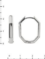 Серьги из белого золота 585 пробы
