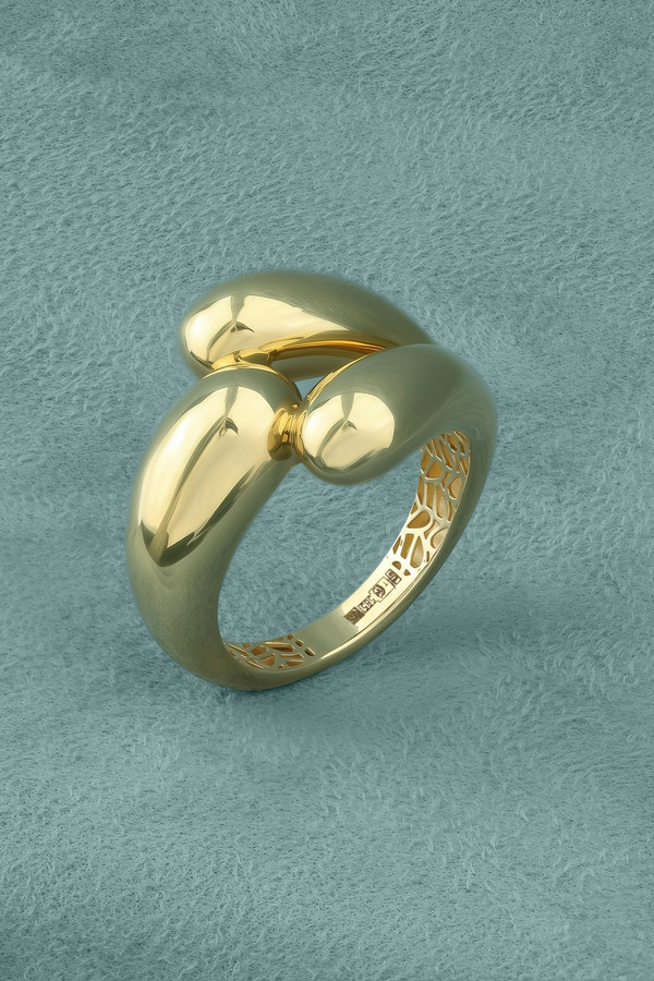 Кольцо из лимонного золота