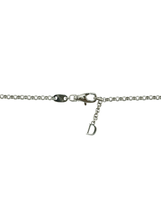 Крест из белого золота c бриллиантами