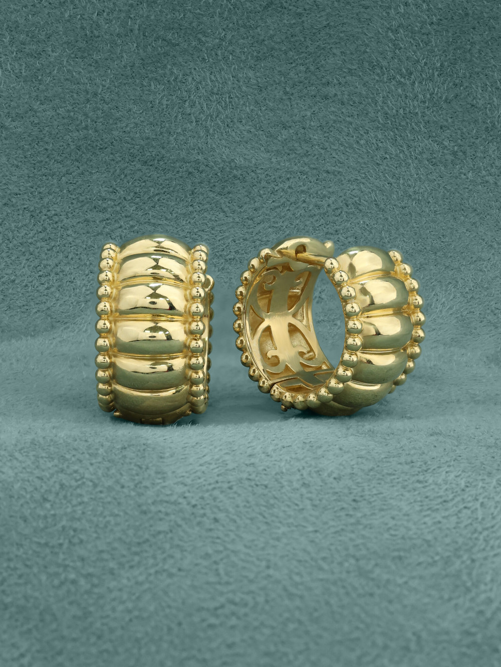 Серьги из лимонного золота